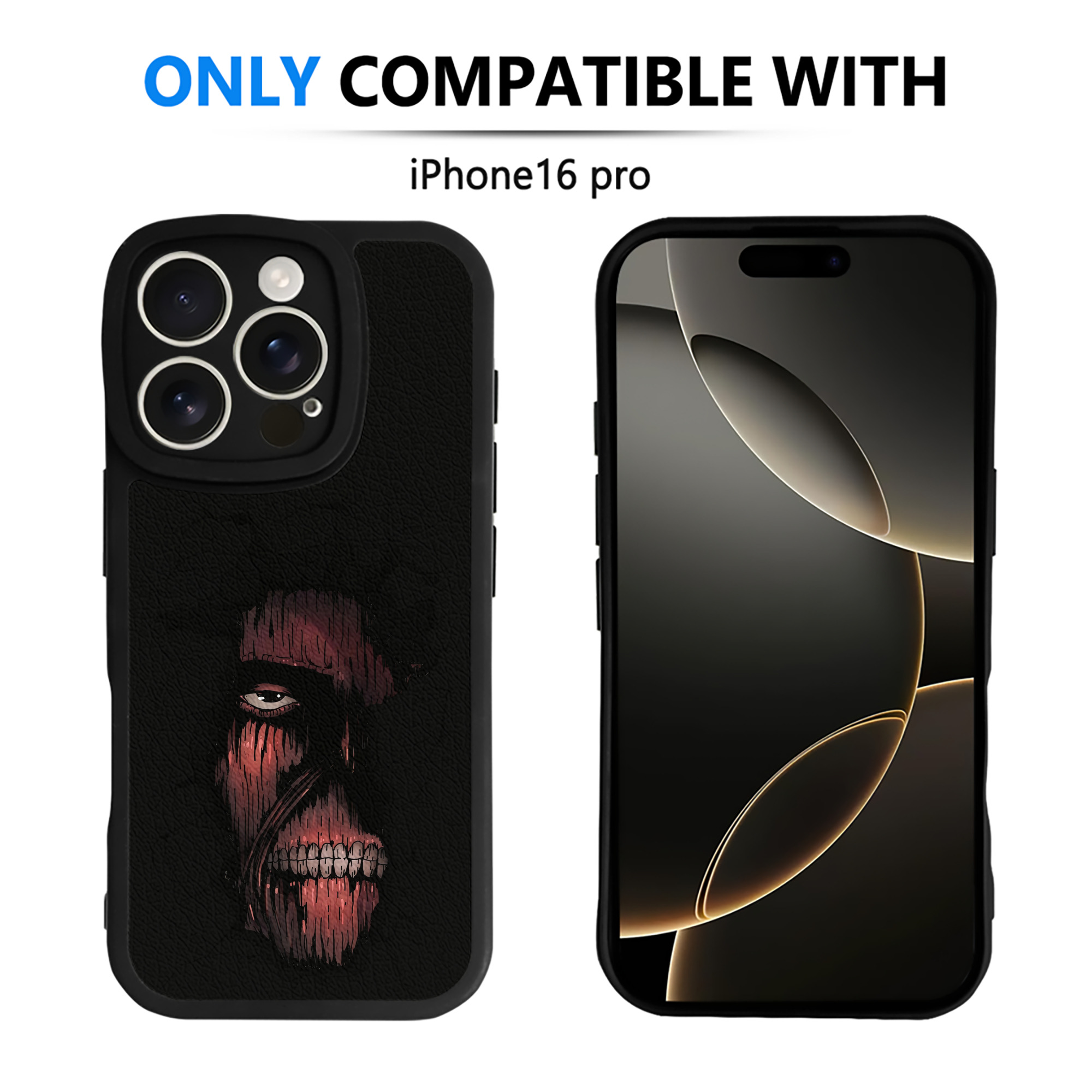 （画像用） 進撃の巨人 Attack on Titan 【iPhone 16シリーズ対応】シリコンスマホケース（レザー調） 材質：シリコン